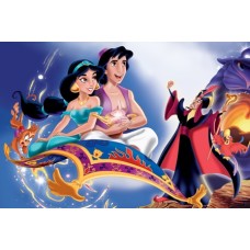 A4Alad6 Vafa Aladdin Jasmine si Jafar 30x20cm